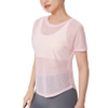 Women Yoga Tie Wrap Top Long Sleeve Round Collar Ballet Wrap Blouse Workout Slim Fit Top Gym Yoga Sport Cover Up