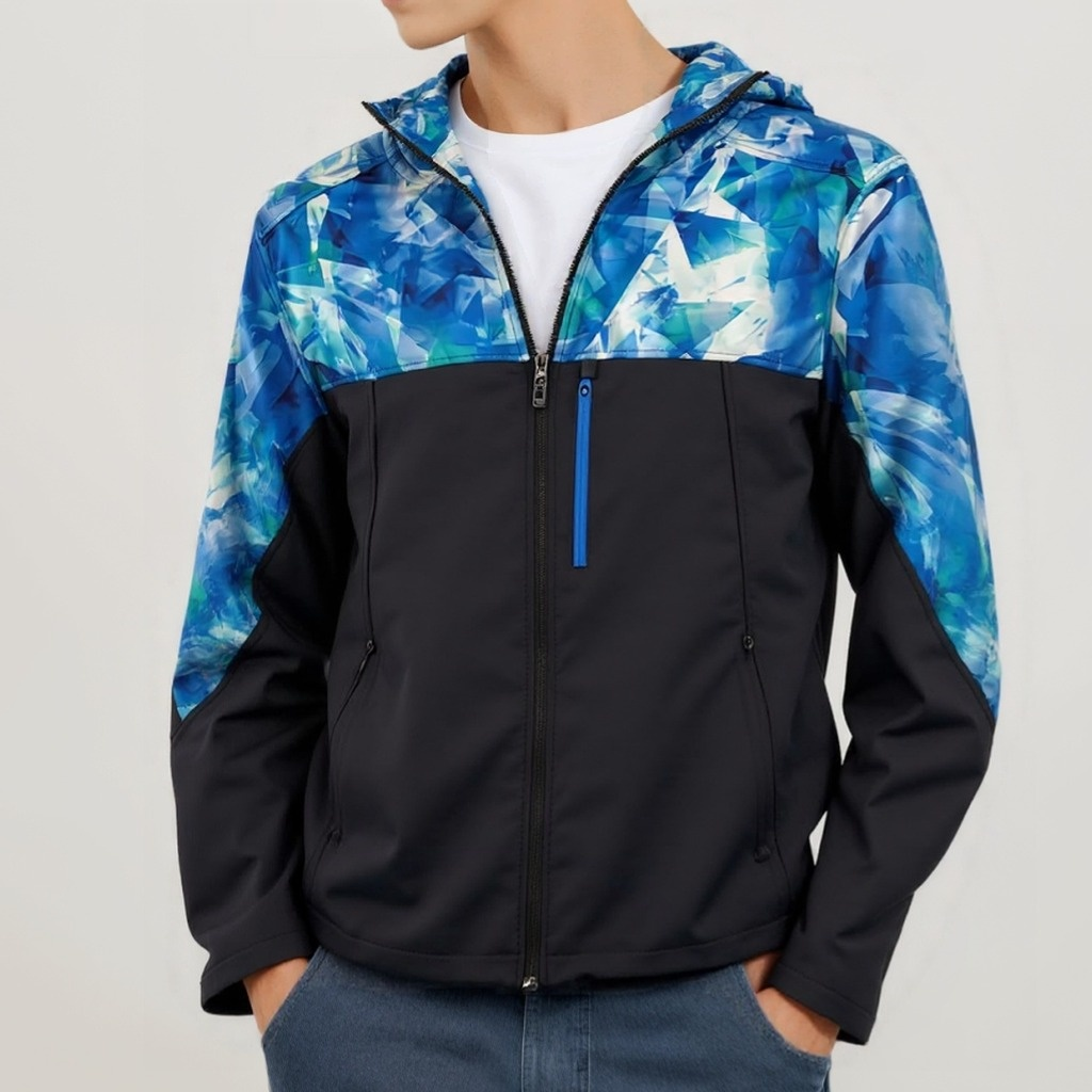Men'S Fashion Hoodies & Sweatshirts Mens Casual Zipper Hoodie Splicing Large Size Sweater Jacket