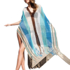 Women's Knitted Swimsuit Cover Up Hollow Out Swim Cover Up Loose Fit Dress Beachwear Coverup Dresses with Tassel
