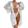 Swimsuit Cover Ups for Women Beach Swimwear Coverup Sheer Sexy V-Neck Beachwear