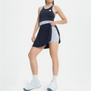 Workout Sets for Women 2 Piece Seamless Crop Tank And Skirt High Waist Shorts Yoga Outfits