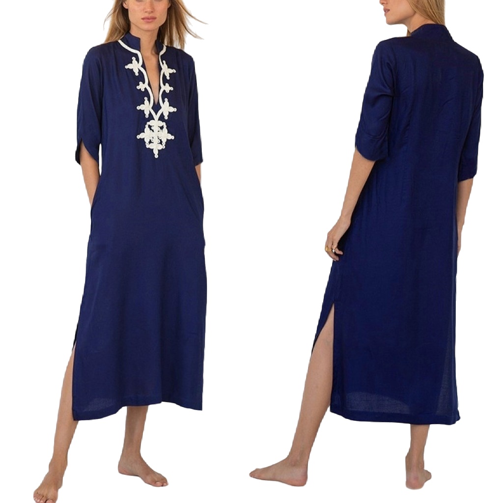 Women's Swimsuit Coverup Casual Deep V Neck Beach Dress Short Sleeve Loose Swimwear Cover Ups 2025 Beachwear