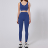 Womens Workout Sets Adjustable Straps Sports Bras and High Waist Leggings Sets Pilates 2 Piece Outfits for Women