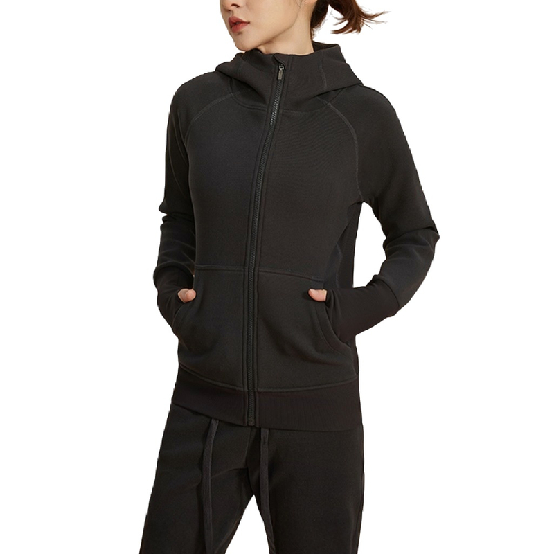Custom Logo Workout Clothing Fitness Women’s Sport Full Zip Running Yoga Jacket