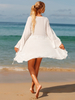 Swimsuit Cover Ups for Women Beach Swimwear Coverup Sheer Sexy V-Neck Beachwear
