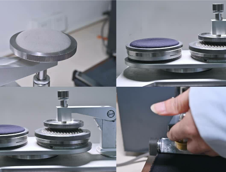 Quality testing equipment closeup view