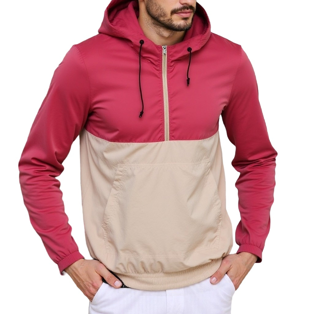 Men's Lightweight Waterproof Jacket Packable Windbreaker Running Coat