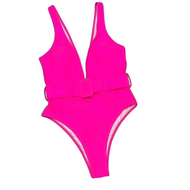 Women Swimsuit One Piece Bathing Suit Deep V Neck