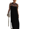 Women's Summer Maxi Dress Sleeveless Halter Loose Long Beach Split Dresses