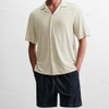 Morden Textured Button-Up Relaxed Fit Resort Camp Shirt