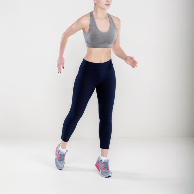 High Waist Brushed Quick-drying Nine-point Workout Gym Legging Solid Yoga Pants Women Scrunch Butt Lift Workout Tight Fitness Yoga Leggings