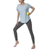 Wholesale Losse Quick Dry Yoga Gym Wear Women Slim Fit Crop Top T Shirt