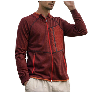 Mens Dry-Fit Long Sleeve Full Zip Hoodie & Jacket Athletic Running Jacket