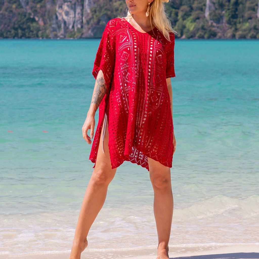 Women's Summer Swimsuit Bikini 2025 Beach Swimwear Crochet Cover up