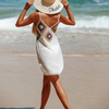 Womens Swimsuit Coverup Swimwear Bathing Suit Cover Up Floral Lace Boho Beach Dress