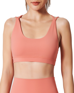 Custom Wholesale Women Thin Shoulder Straps Gym Outfits Fitness Running Sports Underwear Sports Yoga Bra