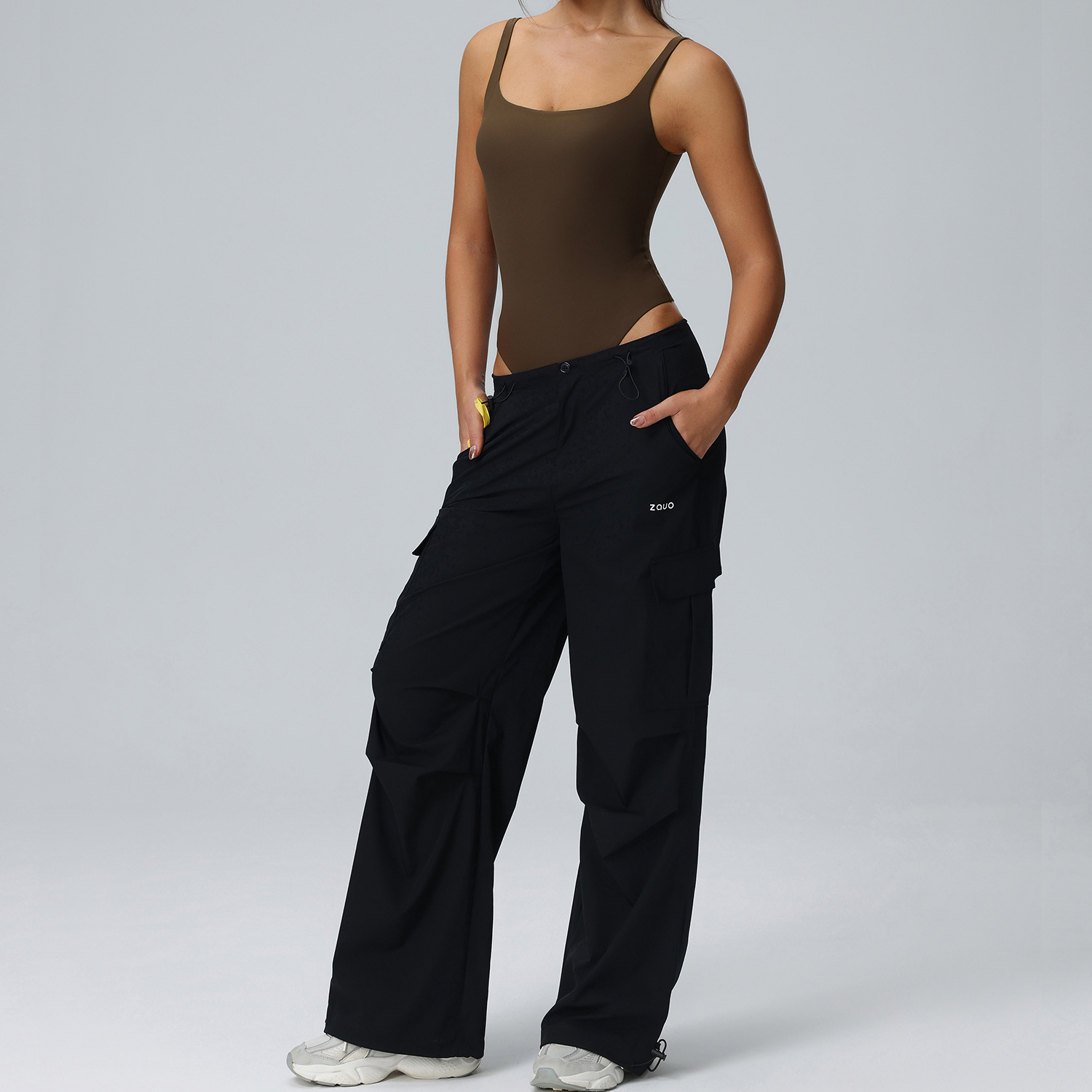 One Piece Workout Jumpsuits for Women Backless Tummy Control Sleeveless Jumpsuits Scrunch Yoga Romper Jumpsuit
