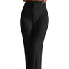 Womens Crochet Cover Up Pants Striped High Waisted Sexy Sheer Mesh Knit Summer Beach Swimsuit Coverup Pants