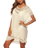 Womens Swimsuit Cover Up Hollow Out Swimwear Beach Bathing Suit Bikini Coverups