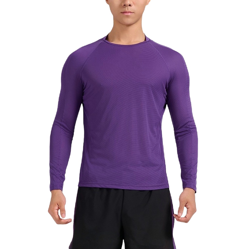 Lightweight Oversized Gym Long Sleeve Sport Shirt Compressed Build Up Men Jersey T Shirt