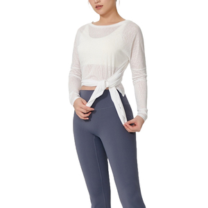 Women's Loose Top Breathable Cotton T-Shirt Summer Fitness & Yoga Cover-Up Outer Wear