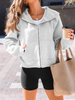 Womens Zip Up Hoodies Jackets Cropped Sweatshirts Fleece Fall Outfits Casual Comfy Y2k Tops Winter Clothes 2025