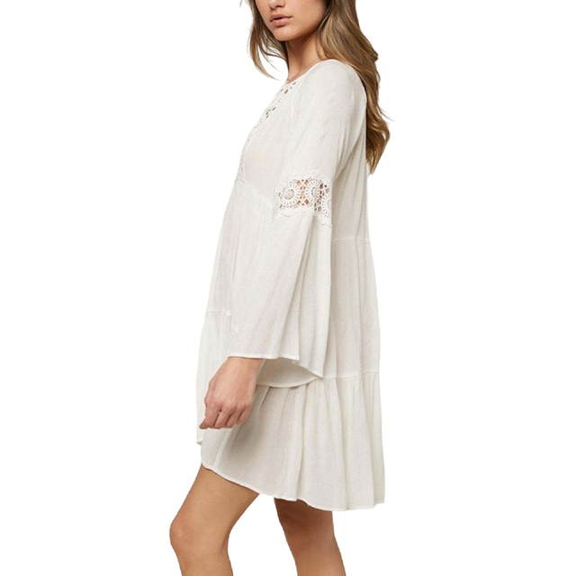Coverup Summer Dresses for Women Casual Loose Long Sleevele Sundresses