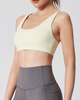 Custom Wholesale Women Thin Shoulder Straps Gym Outfits Fitness Running Sports Underwear Sports Yoga Bra