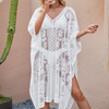 Sexy Elegant Lace Beach Cover Up for Women Bathing Suit Cover Up V-Neck Swimsuit Coverup for Poolside Seaside and Party